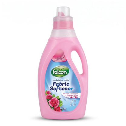 Falcon Fabric Softener – 2 Liters Capacity, Rose Flavour | Floral Scent, Color Protection and Fabric Care