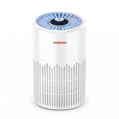 PORODO PUREA Smart Air Purifier – White | 3-Layer H13 HEPA Filter | 60 m³/h Airflow | 3 Fan Speeds