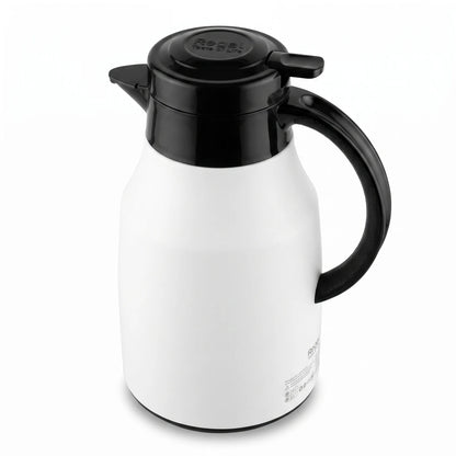 Proctor Silex Regal Stainless steel vaccum Jug 1.6 Liters – White Matte | Leak Proof | Keeps Tea and Coffee Hot or Cold