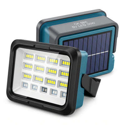 Solar Charging Light CK686 50W – Compact Solar Charging Lighting Device, 8 cm H x 7 cm W x 10 cm L