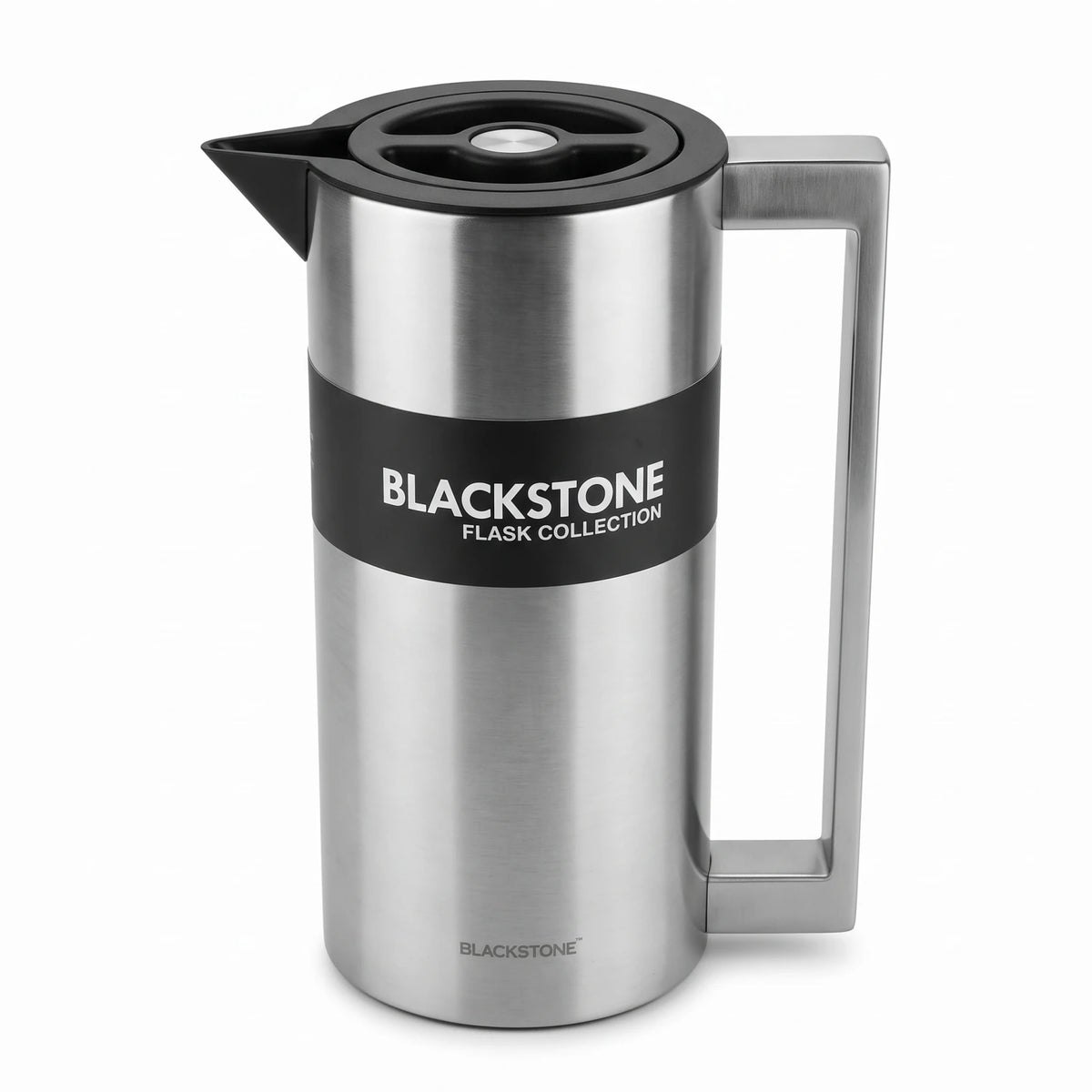 BLACKSTONE Stainless Steel Vacuum Flask 1.5 Litre – Leak-Proof Tea and Coffee Flask, Keeps Hot for 12 Hours and Cold for 24 Hours