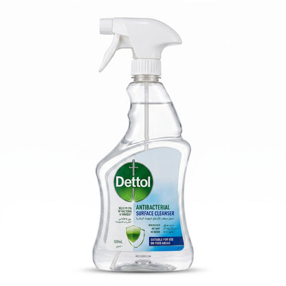 Dettol Antibacterial Surface Cleanser 500ml – Non-Bleach Spray | No Odour | Suitable for Food Areas
