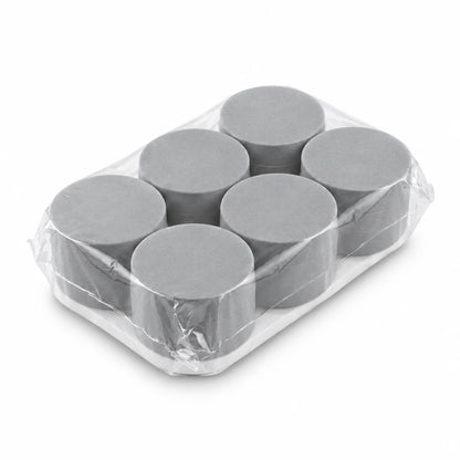 Incense Jars Pack of 6 – 100 Grams Capacity Each | White Cylindrical High-Density Plastic Containers for Organised Incense Storage