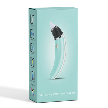 Electric Nasal Aspirator for Children – Handheld Powered Device with Cone-Shaped Nasal Tip and Collection Chamber