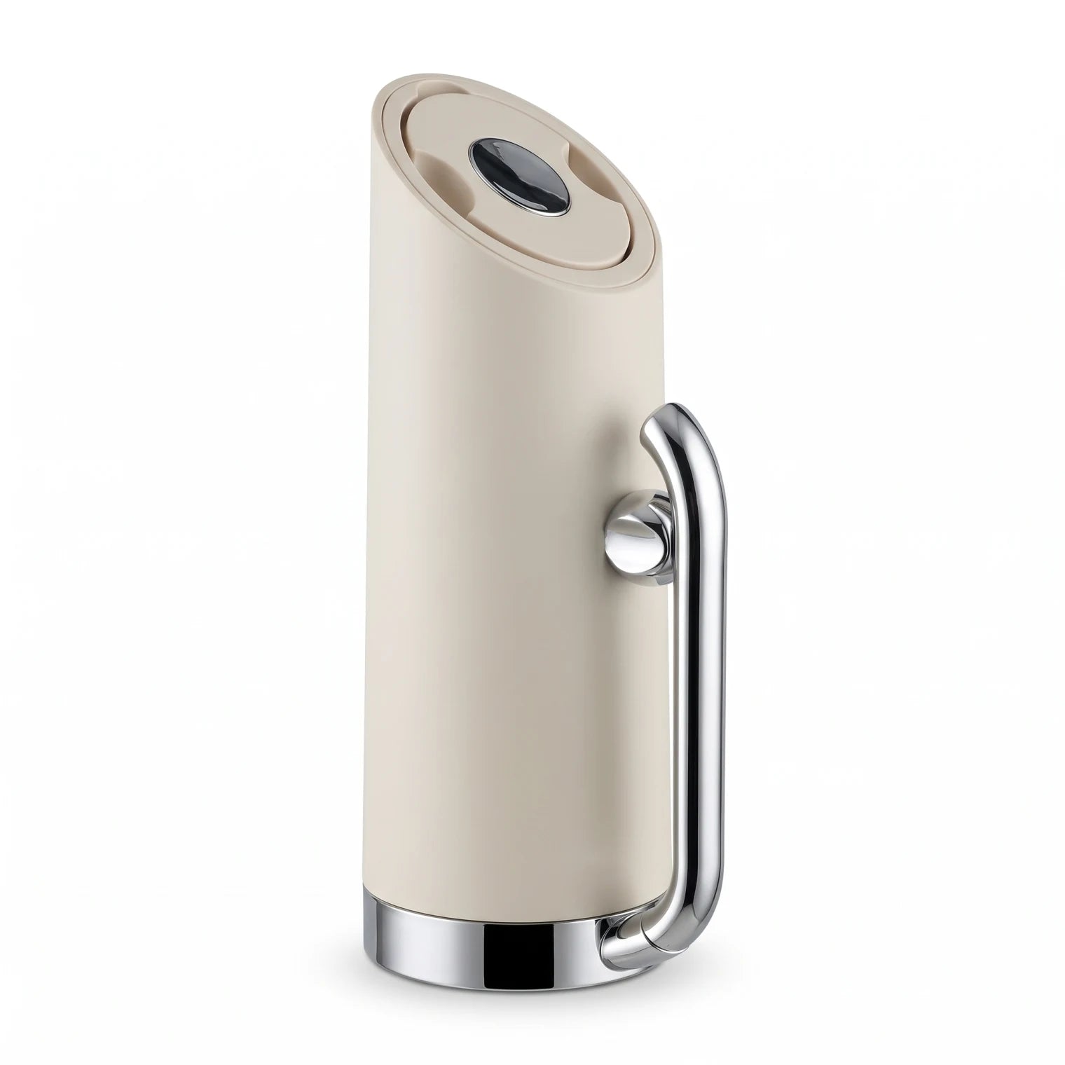 MAHRA Cream vaccum flask 0.8 Liter – Plastic Body | Steel Handle and Base | Leak Proof Tea and Coffee Flask