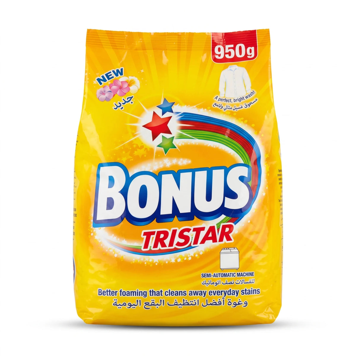 Bonus TRISTAR Laundry Detergent Powder 950g – Fragrant Wash | Everyday Stain Removal | Machine & Hand Washing