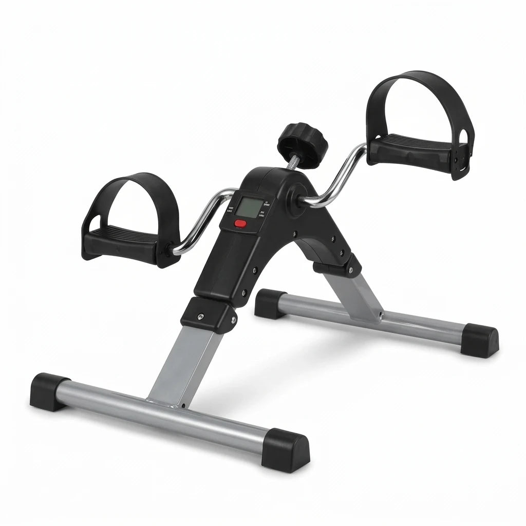 Arm and Leg Pedal Exerciser – 22 x 16 x 13 in | Variable Resistance | Multi-Function Display | Foldable Low-Impact Cardio Trainer