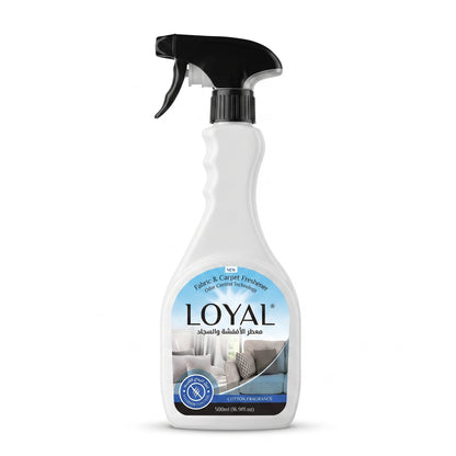 LOYAL Fabric & Carpet Freshener Cotton Fragrance 500ml – Odor Control Technology Spray for Fabrics and Carpets