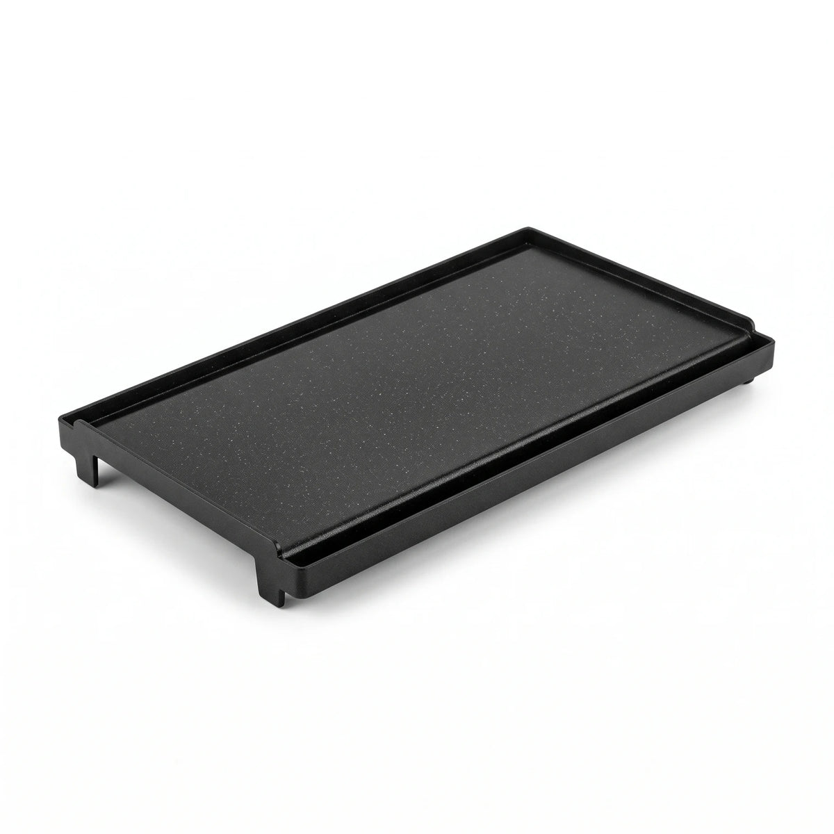 Horizon Aluminium Non-Stick Black BBQ Plate (Long Loaf Plate) – 45 x 24 x 5 cm Rectangular Grill Pan with Raised Rim