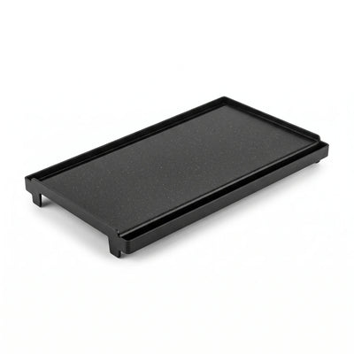 Horizon Aluminium Non-Stick Black BBQ Plate (Long Loaf Plate) – 45 x 24 x 5 cm Rectangular Grill Pan with Raised Rim