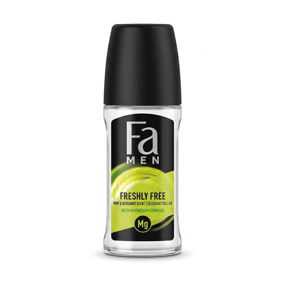 Fa MEN Deodorant Roll-On – Mint & Bergamot Scent with Magnesium Complex | Freshly Free