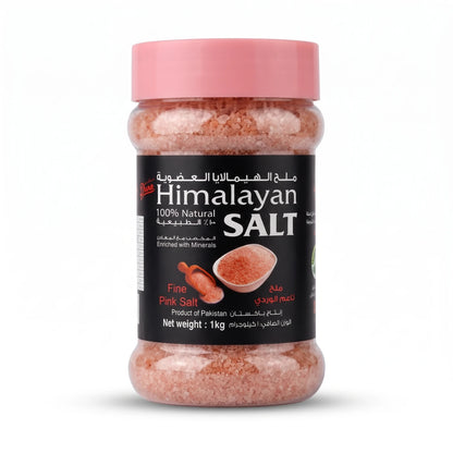 Himalayan Salt Fine Pink Salt 1kg – 100% Natural Mineral-Enriched Food Salt for Cooking, Seasoning and Everyday Kitchen Use