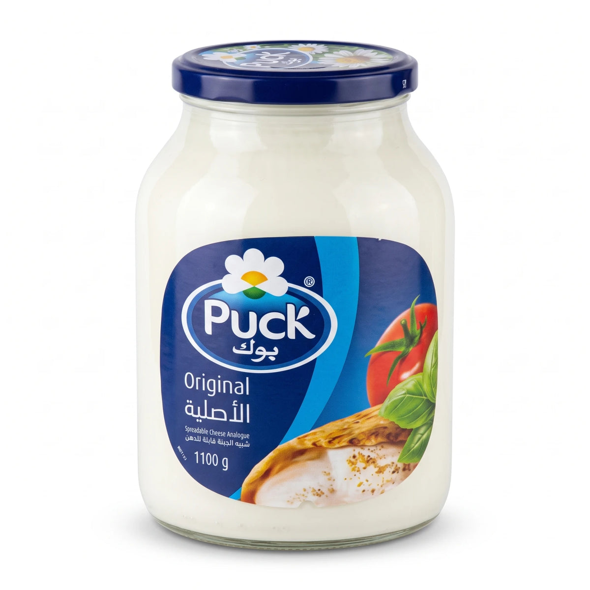 Puck Original Spreadable Cheese Analogue – Original, 1100g Glass Jar