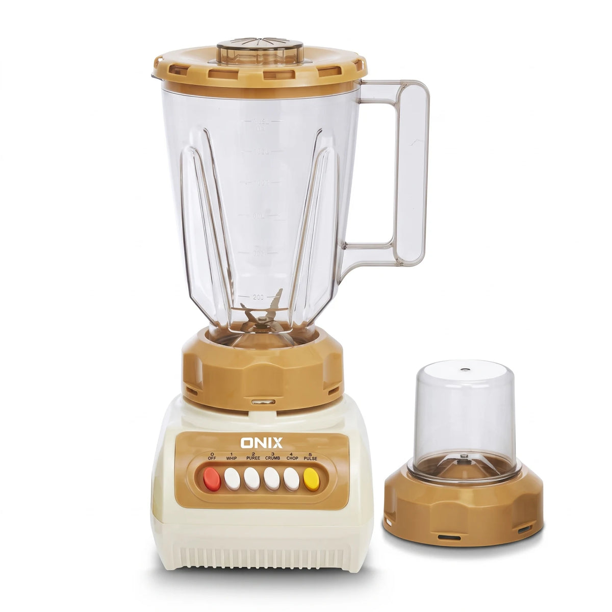 ONIX 2 in 1 Blender OBL5220 – 1.5L Jar | 4-Speed Pulse Control | Multi-Purpose Grinder for Blending and Food Preparation