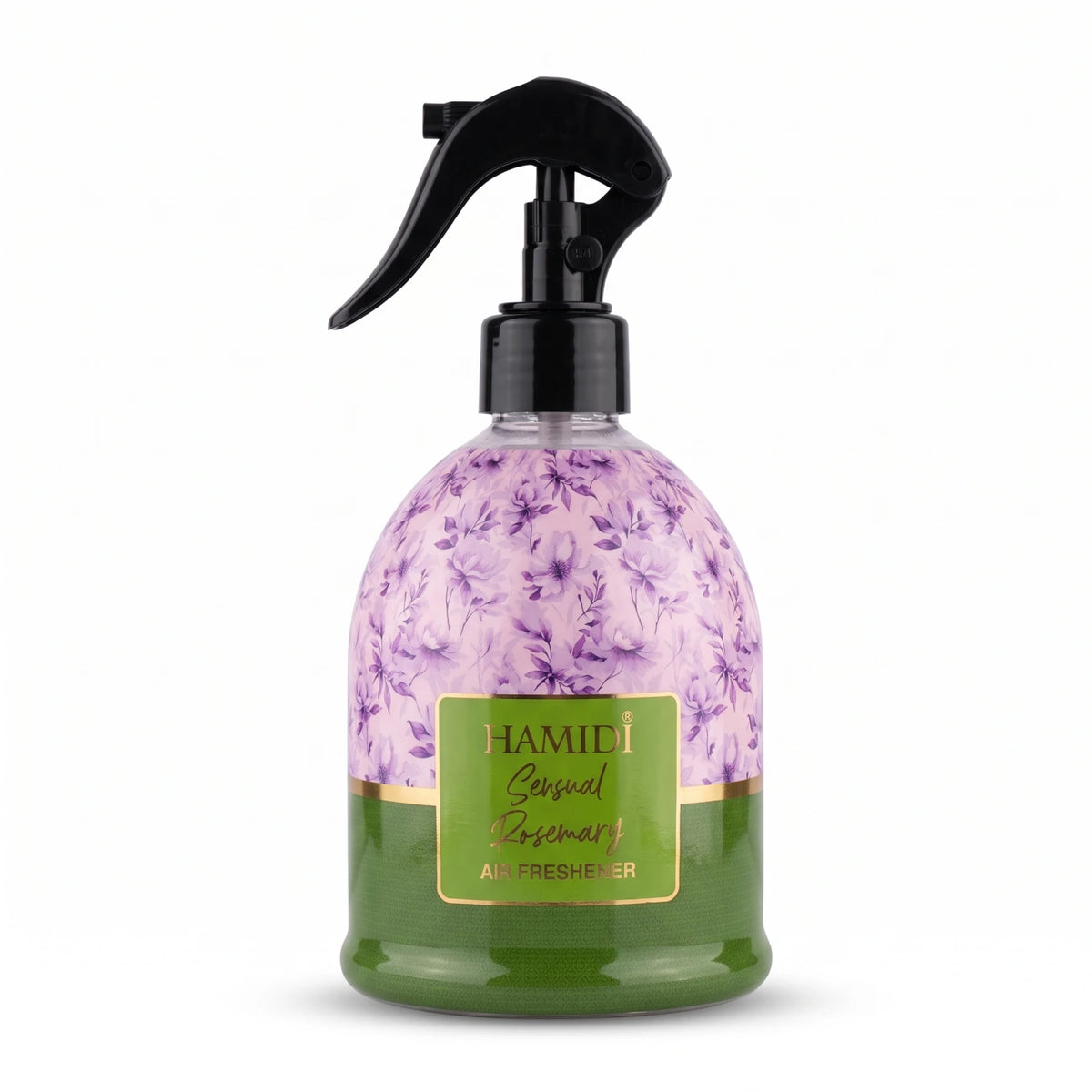 HAMIDI Air Freshener Spray 500 ML – Floral Patterned Trigger Bottle | Lavender Purple Room Freshener for Indoor Spaces