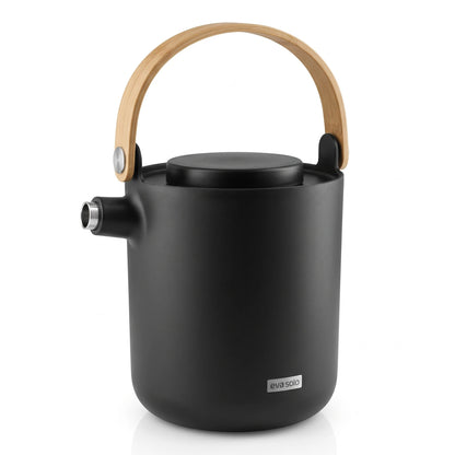Eva Solo Nordic Kitchen Tea Vacuum Black 1 Litre – Tea Filter Included | Leak-Proof Design | Keeps Drinks Hot or Cold