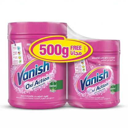 Vanish Oxi Action Multi Power 500g Laundry Booster – Fabric Stain Remover Powder