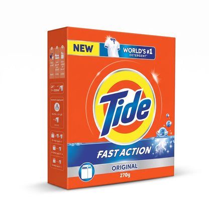 Tide Powder Detergent 270g Original – Fast Action Laundry Detergent