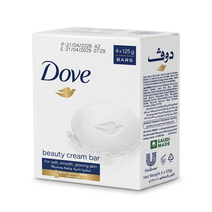 Dove Cleansing Bars 4 x 125g – Four-Bar Pack | Saudi Made | External Use