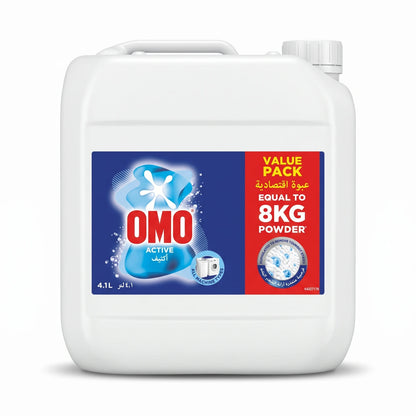OMO Active Fabric Cleaning Detergent 4.1L Value Pack – Machine Compatible Laundry Stain Removal
