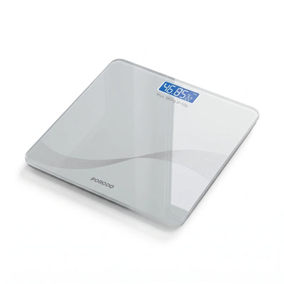 PORODO SOMAFIT Digital Weight Scale – 180kg Capacity | 50g Precision | Tempered Glass Platform | LED Display Bathroom Scale