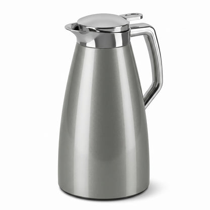 Emsa Plaza Vacuum Flask (Aroma Diamond) 1 Liter – Leak-Proof Tea & Coffee Flask | Keeps Drinks Hot 12 Hours and Cold 24 Hours