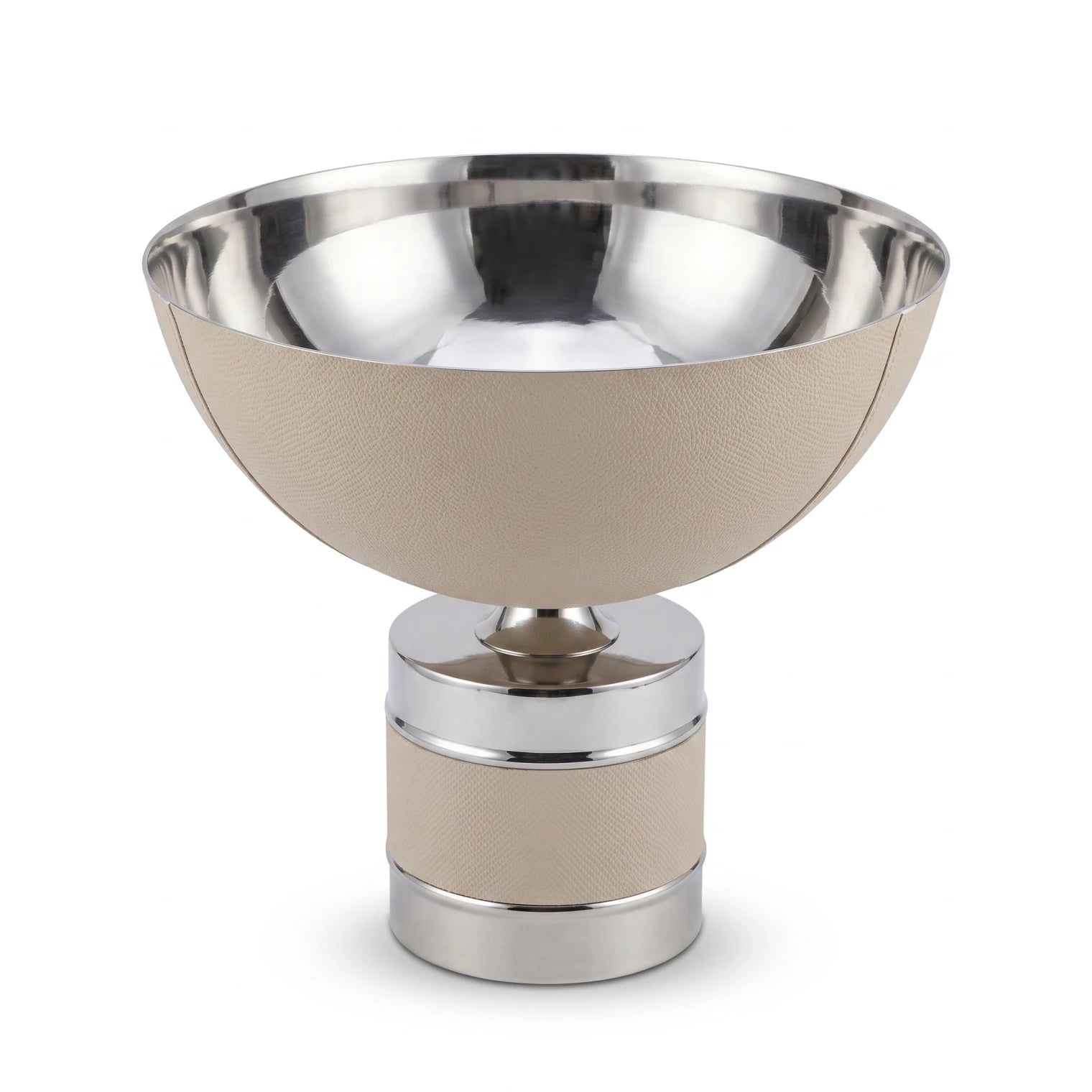 Decorative Metal Bowl with Base – 28cm Height x 30cm Width x 30cm Length | Tabletop Decorative Accent