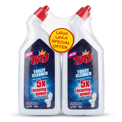 TAP 5X Cleaning Power Toilet Cleaner Original 750ml x 2 | Tough Stain Removal, Long-Lasting Fragrance