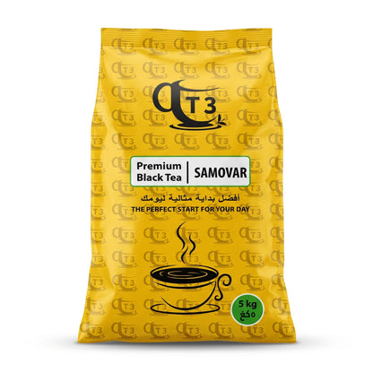 CT3 Premium Black Tea | SAMOVAR – 5 kg Yellow Pack for Everyday Tea Preparation and Serving