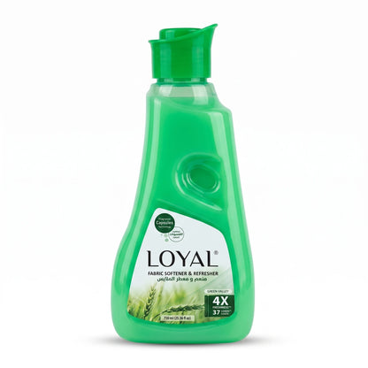 LOYAL Fabric Softener & Refresher Green Valley 750ml | Fragrance Capsules Technology | 4X Freshness | Up to 37 Loads