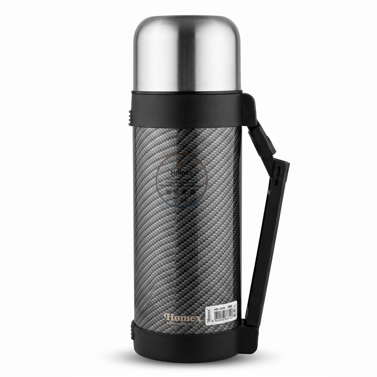 Homex Stainless steel travel vaccum flask – 1.5 Liter | 12 Hours Hot, 24 Hours Cold | Leak Proof Flask