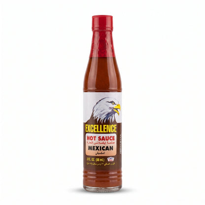Excellence Mexican Hot Sauce – 88 mL (3 fl oz) Bottle | Bilingual English and Arabic Label | Product of USA