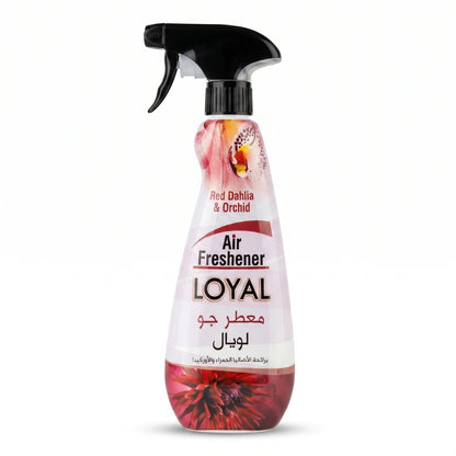 LOYAL Air Freshener Red Dahlia & Orchid 450ml – Floral Fragrance Trigger Spray for Home and Indoor Spaces