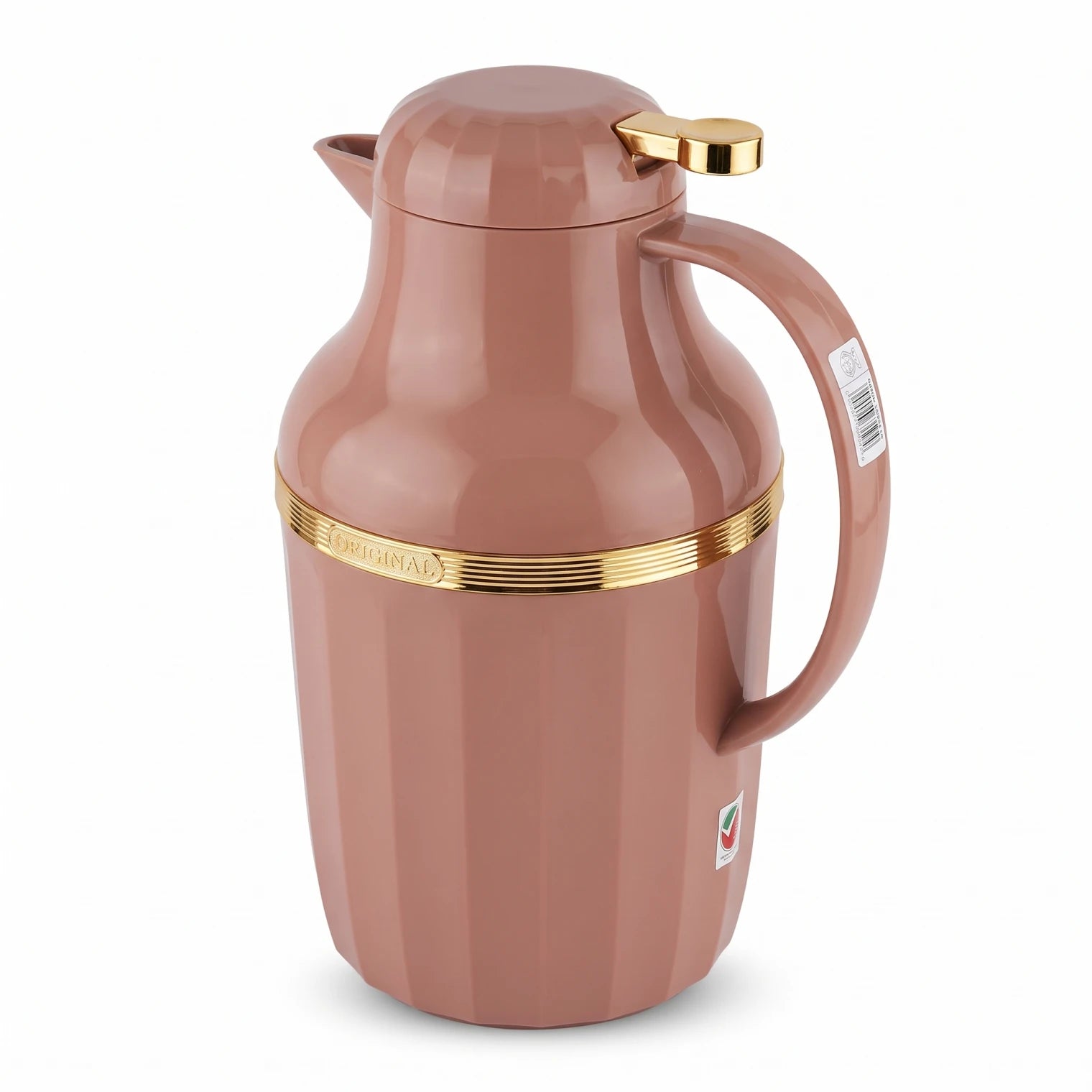 HAMID Brown and golden vaccum flask 2.0 Liters – Leak Proof | Keeps Tea Hot 12 Hours and Drinks Cold 24 Hours