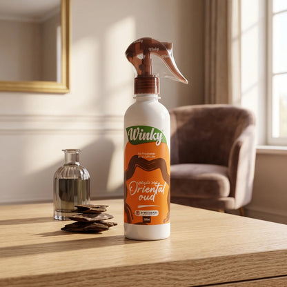 Winky Air Freshener 300ml – Oriental Oud Scent | Trigger Spray Bottle for Home and Everyday Use