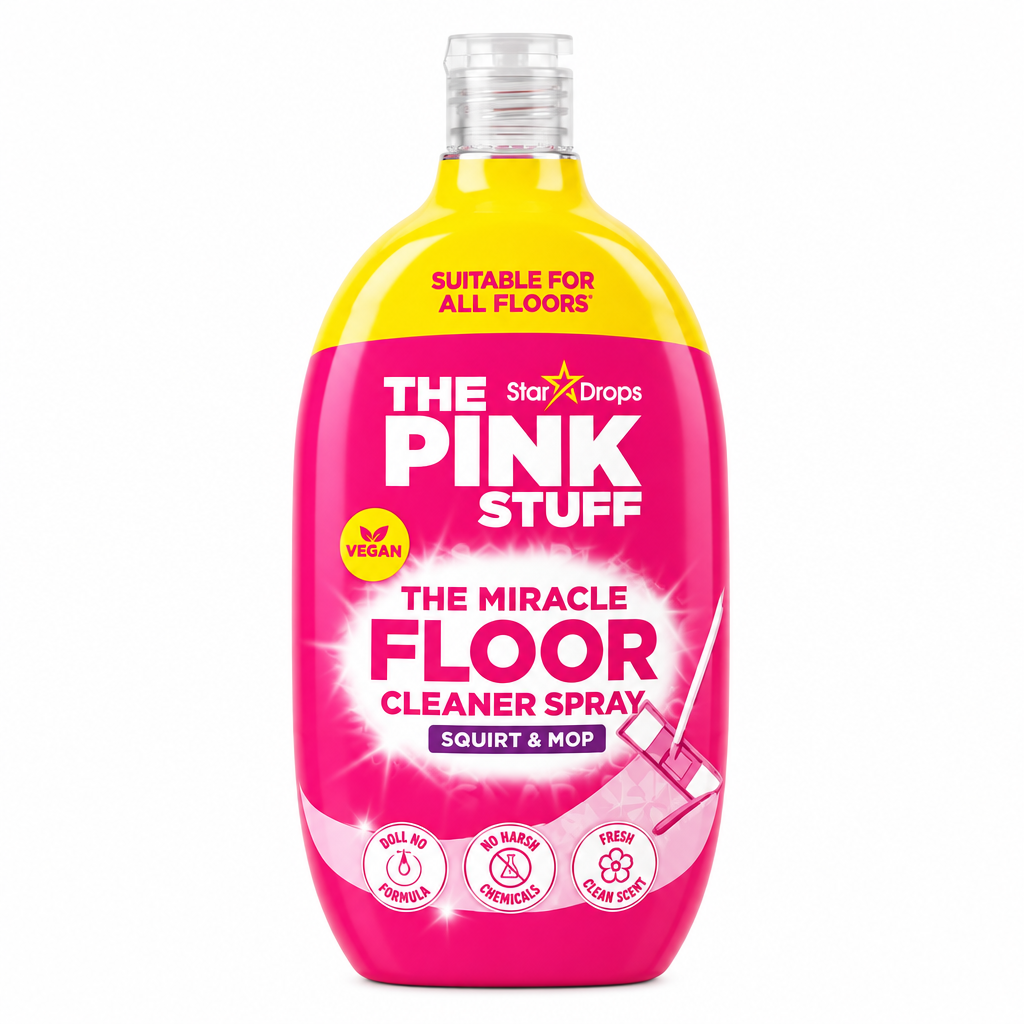 Star Drops THE PINK STUFF The Miracle Floor Cleaner 750 ML – Suitable for All Floors, Quick-Dry Formula, No Water Needed, Squirt & Mop