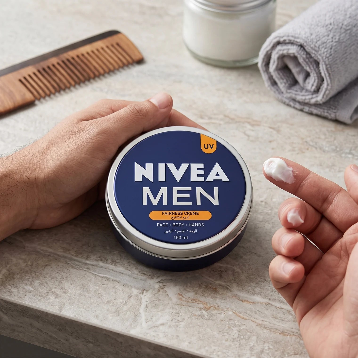 NIVEA MEN FAIRNESS CREME – 150 ml | UV | Face, Body & Hands