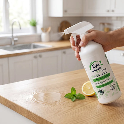 Eva Clean Naturel All-Purpose Cleaner 1 Liter – PRO Formula with Natural Materials and Antibacterial Cleaning for Everyday Household Surfaces