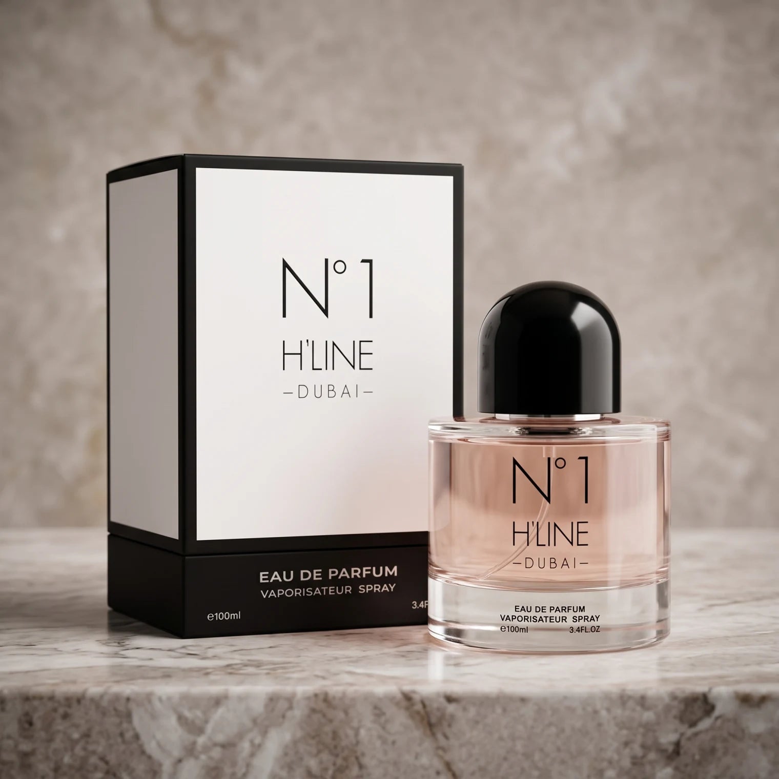 100ml Eau de Parfum Spray – 3.4 FL.OZ | Clear Bottle with Pale Pink-Toned Fragrance