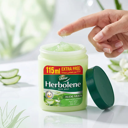 Dabur Herbolene Aloe Vera Aloe Jelly Moisturizer 115ml – 2-in-1 Aloe Jelly Texture | Deep Moisturizing Care