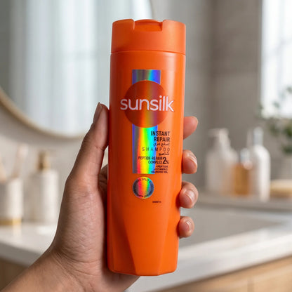 sunsilk Instant Repair Shampoo – Peptide, Vitamin C & Almond Oil | Peptide-Repair Complex 2% | Split-End Repair