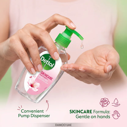 Dettol SKINCARE Hand Sanitizer 200 ml – Pump Dispenser for Convenient Hand Hygiene
