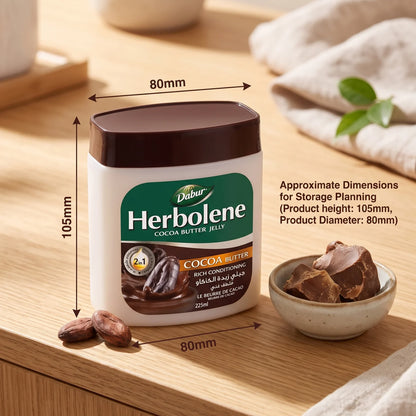 Dabur Herbolene Cocoa Butter Jelly 225ml – 2-in-1 Rich Conditioning Skin Care