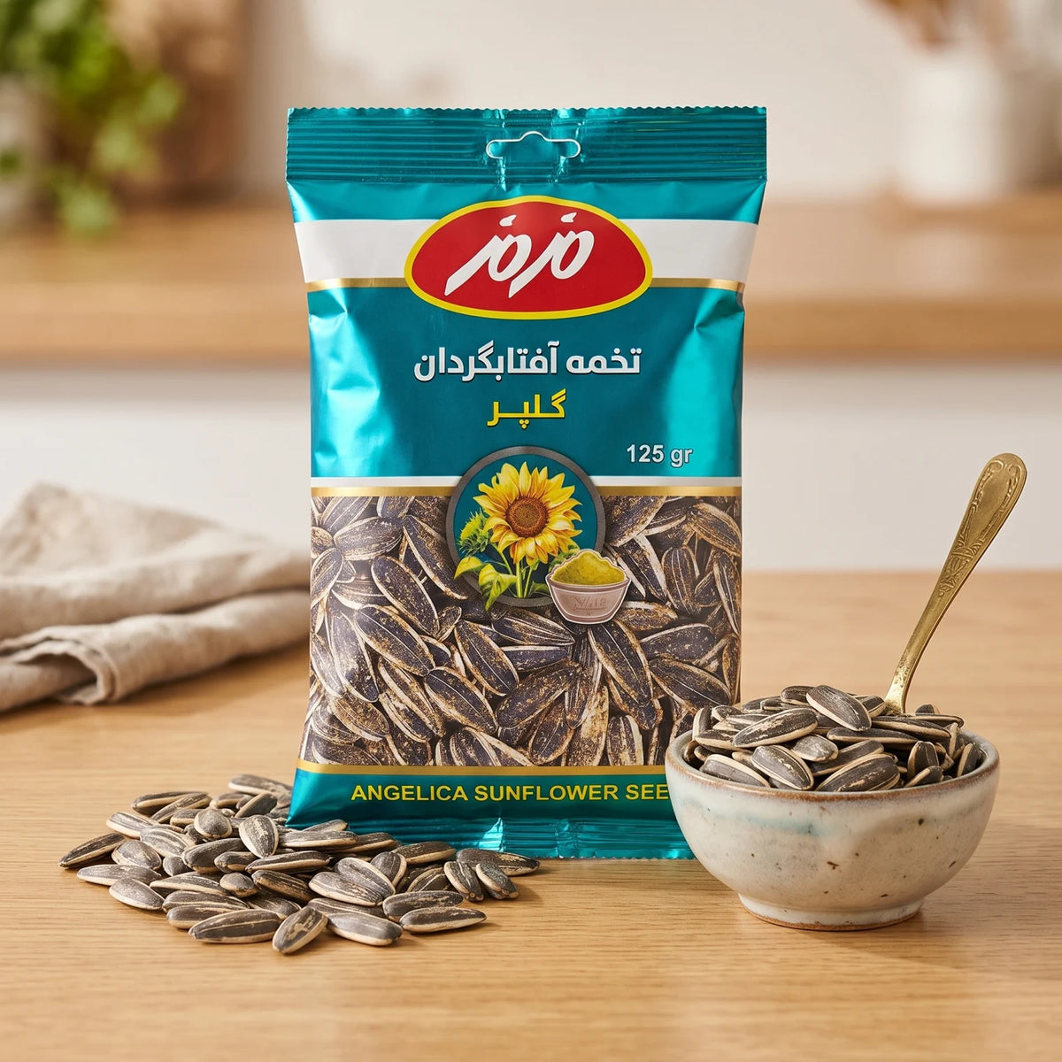 Jana ANGELICA Sunflower Seeds – 125 g Large Sunflower Seeds for Snacking