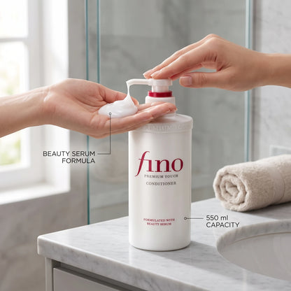 fino PREMIUM TOUCH Conditioner 550 ml with Beauty Serum for Hair Care
