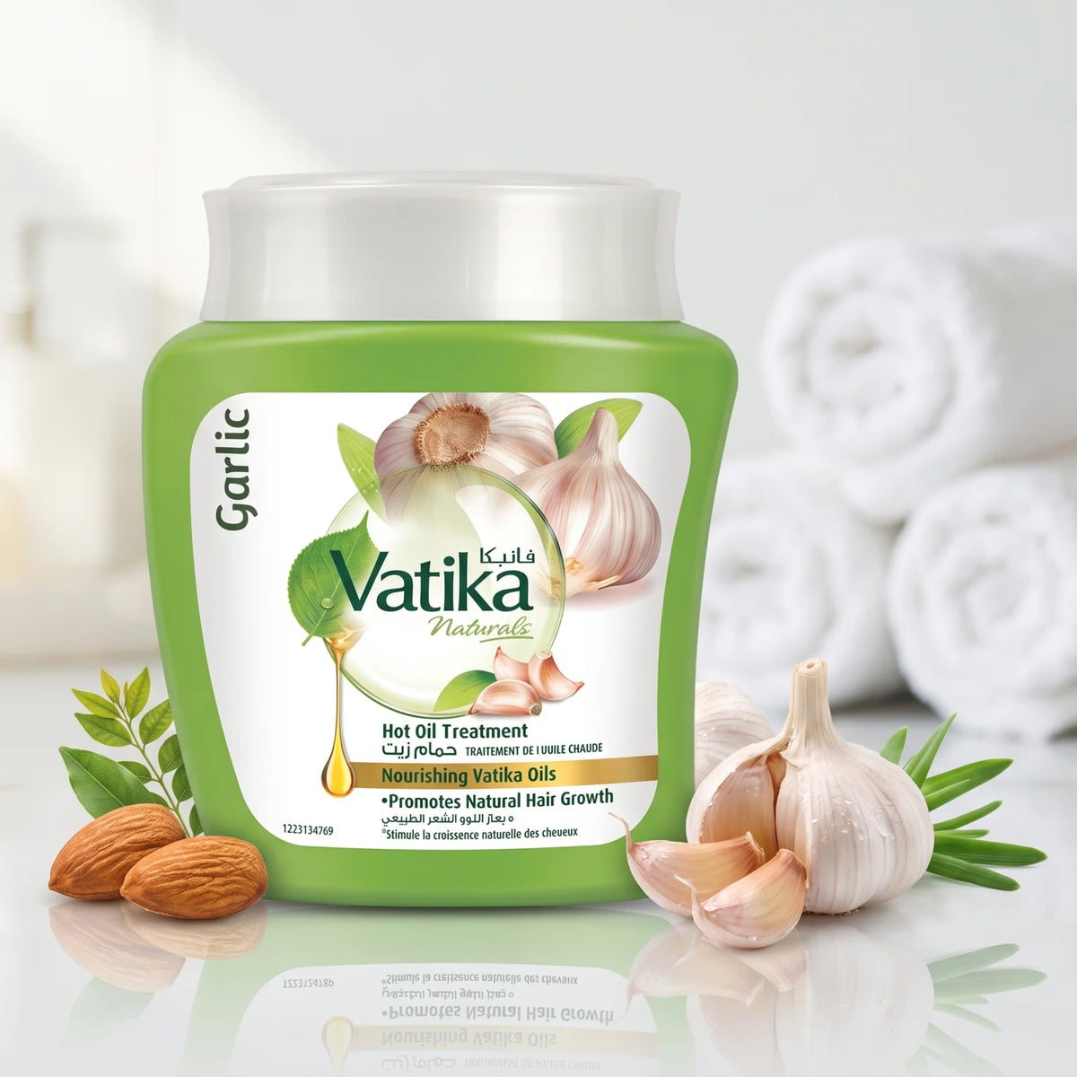 Vatika Hammam Zait Garlic Hair Treatment 425 g – Natural Treatment with Garlic and Nourishing Vatika Oils