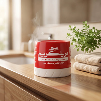 Hair Care Cream – Nourishing and Styling for Hair | Red and White Container