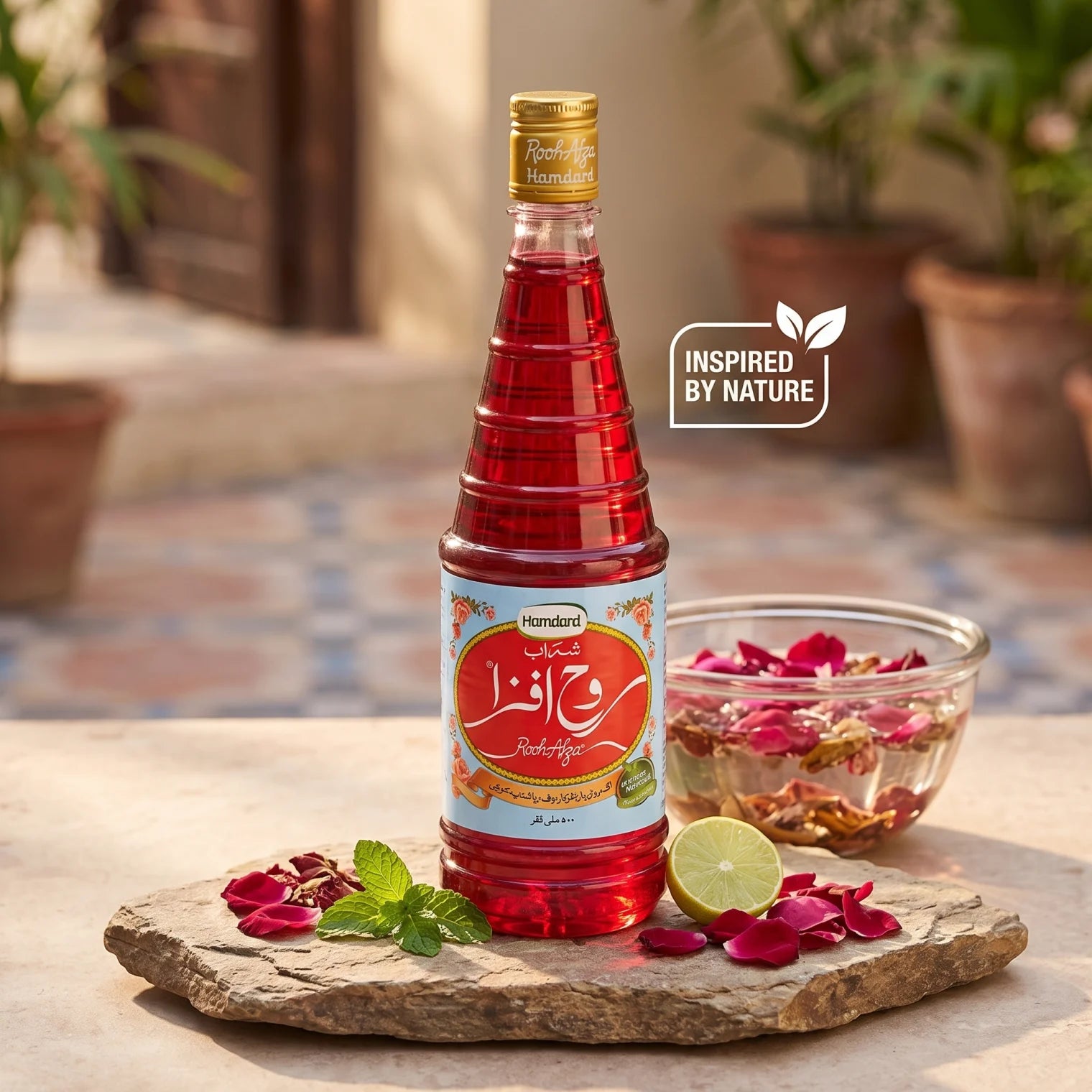 Hamdard roohafza juice 800 ML – Red Syrup Drink with Nature-Inspired Appeal