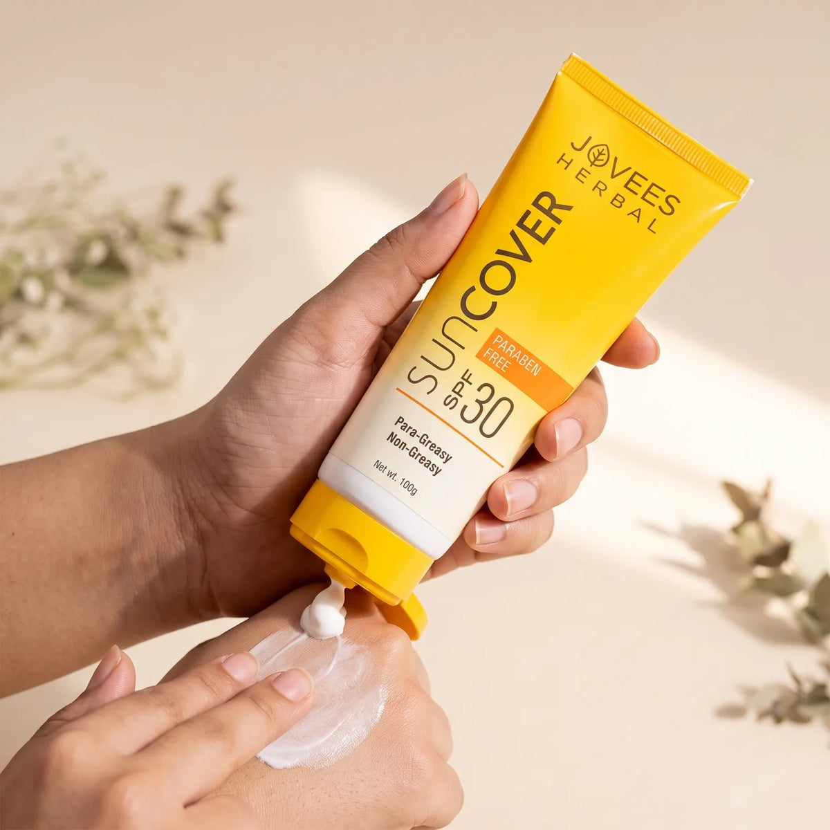 JOVEES HERBAL Sunscreen – 100g, 2-Piece Pack | SPF 30 | UVA/UVB Protection | Non-Greasy Formula for All Skin Types