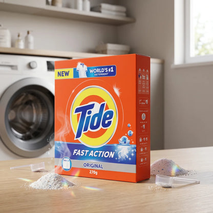 Tide Powder Detergent 270g Original – Fast Action Laundry Detergent